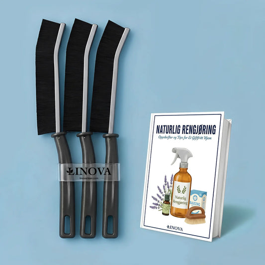 LINOVA FogBorste™ + GRATIS E-bok Med Naturlige Rengjøringsoppskrifter